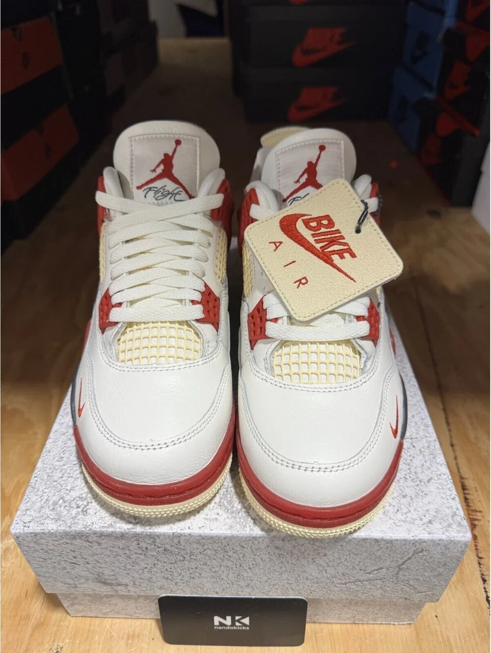 Air Jordan 4 Retro OG x Nigel Sylvester 'Brick After Brick' IQ8055-100 SIZE 10